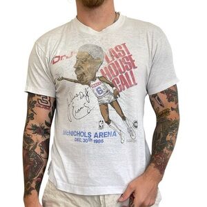Vintage 1986 Dr J's Philadelphia 76ers Sixers NBA Last House Call T-Shirt M/L
